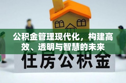 江宁公积金管理现代化，构建高效、透明与智慧的未来