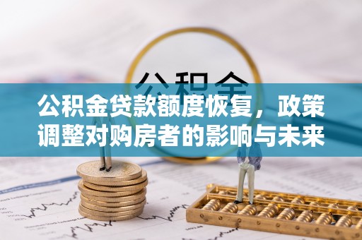 江宁公积金贷款额度恢复，政策调整对购房者的影响与未来展望