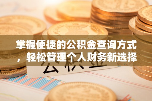 江宁掌握便捷的公积金查询方式，轻松管理个人财务新选择