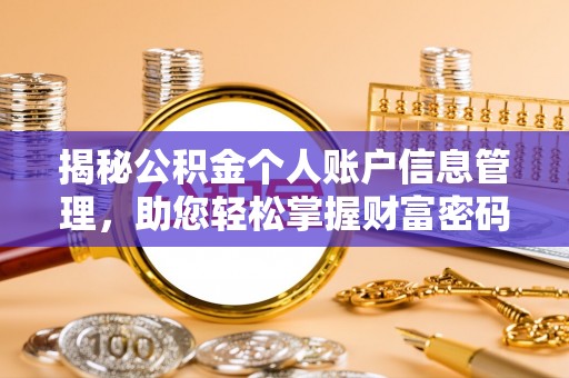 江宁揭秘公积金个人账户信息管理，助您轻松掌握财富密码